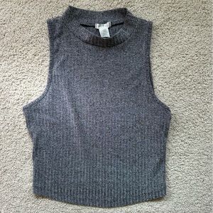 Ribbed Sleeveless Crop Top